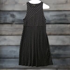 Athleta Santorini High Neck Mix Stripe sleeveless dress